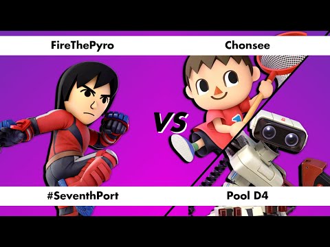 PP7 D4 FireThePyro (Mii Brawler) vs Chonsee (Villager/ROB)