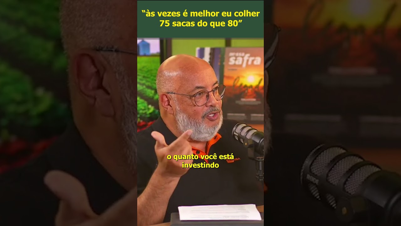 CUSTO É MAIS IMPORTANTE QUE PRODUTIVIDADE?