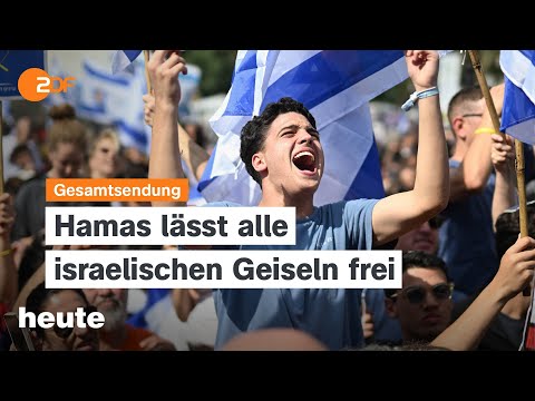 heute 19:00 Uhr vom 13.10.25 Geiseln freigelassen, Gespräche in Ägypten, Deutscher Buchpreis
