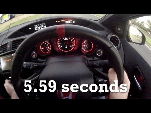 2016 Honda Civic Type R acceleration POV with GPS results