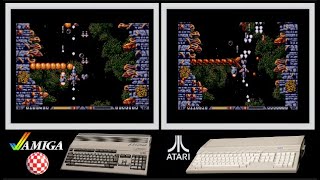 A500 vs Atari ST : XENON 2 - MEGABLAST (Side by side comparison)