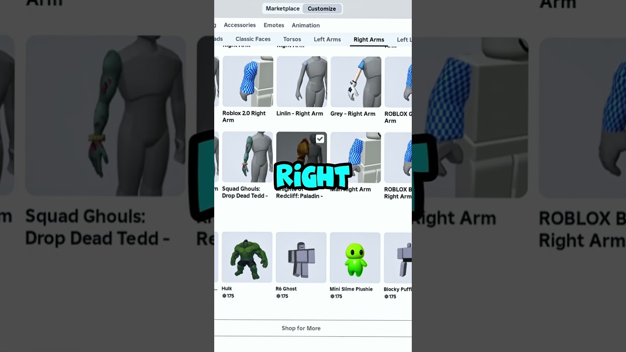 How to make a Buff 💪 Avatar for Free on Roblox! Huge Avatar For Free in Roblox. #roblox #shorts
