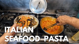 Real Italian Seafood Pasta (Cooked by the Sea)