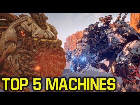 Horizon Zero Dawn machines - TOP 5 MACHINES (Horizon Zero Dawn tips and tricks) Video