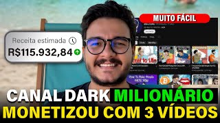 Esse canal bateu as métricas de monetização nos seus primeiros videos CANAL DARK