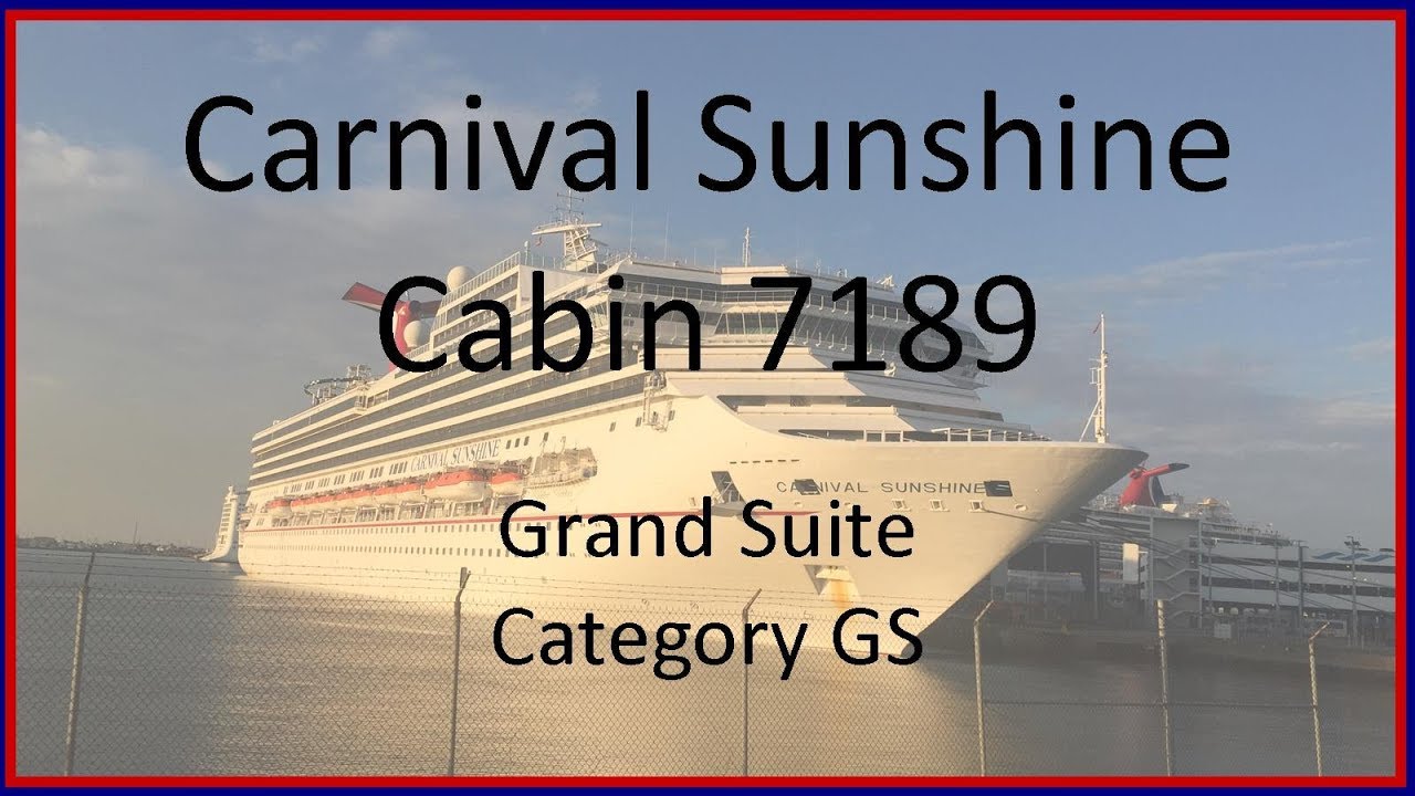 Carnival Sunshine - Cabin 7189 - Video 1