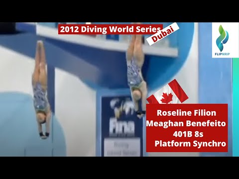 2012 Meagan Benefeito & Roseline Fillion CAN - 401b - Synchronized Platform Diving  World Series