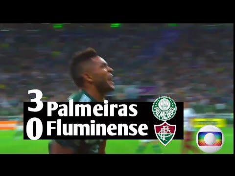 Palmeiras 3 x 0 Fluminense - Gols & Melhores Momentos Globo HD - GOLEADA DO VERDÃO