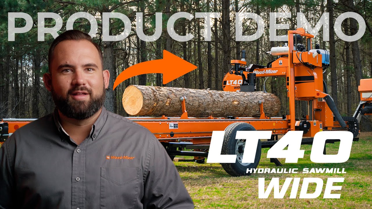 LT40WIDE Hydraulic Portable Sawmill Product Demo | Wood-Mizer USA
