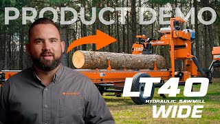 LT40WIDE Hydraulic Portable Sawmill Product Demo | Wood-Mizer USA