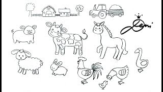 Tiere Fur Kleinkinder Zeichnen Kubrakhademi Org