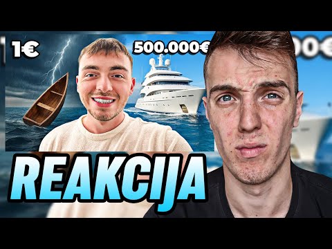 1€ ČAMAC VS. 500.000€ JAHTA! - CHODA REAKCIJA