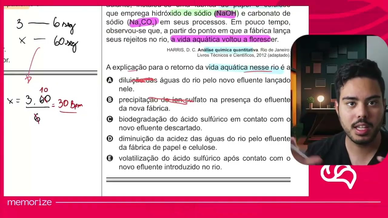 Resolução em Vídeo — Questão 48 ENEM 2016 PPL