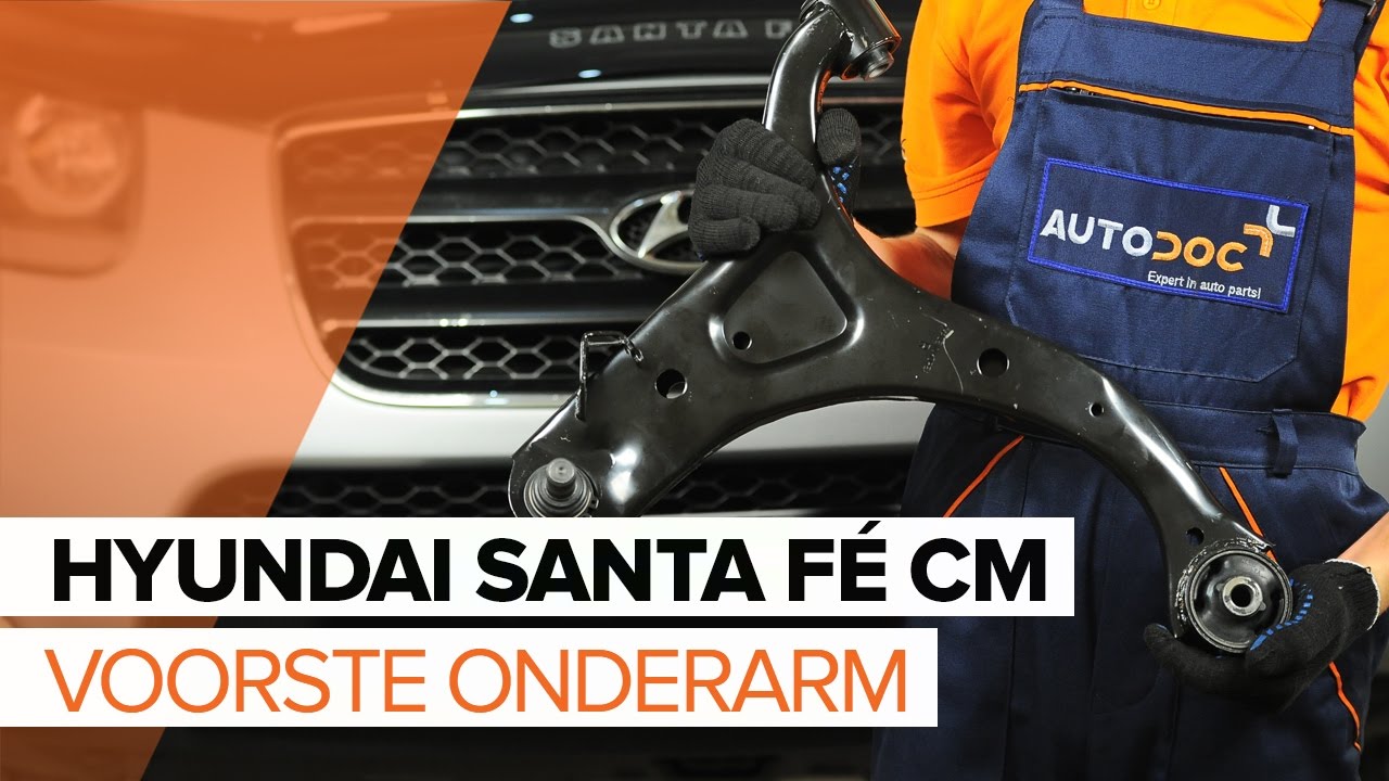 Hoe voorste onderste arm vervangen bij een Hyundai Santa Fe CM – Leidraad voor bij het vervangen
