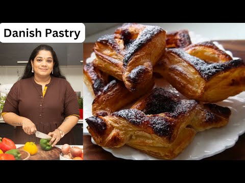 Easy Danish Pastry Ever - Simple Flaky Pastry with 4 Ingredients