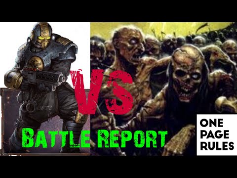 Grimdark Future Firefight OPR // Halloween special Battle Report - Zombies vs  The Bodyguards!!