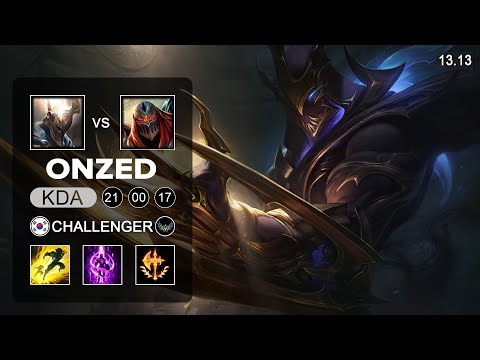 Zed vs Pantheon Mid - KR Challenger - Patch 13.13 Season 13