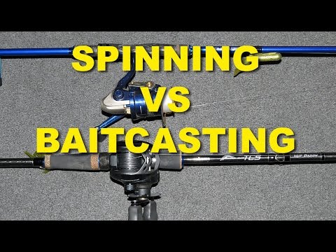スピニングとベイトキャスティング。いつ使う？| バスフィッシング (Spinning vs. Baitcasting: When To Use? | Bass Fishing)
