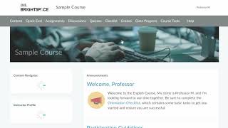 Navigate Brightspace | Instructor
