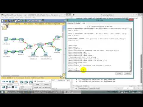 CCNA3 8.1.3.4 Packet Tracer   Propagating a Default Route in EIGRP for IPv4 and IPv6