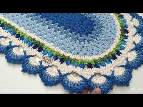 TAPETE EM CROCHÊ RUBI EM DEGRADÊ #crochêfacil #passoapasso