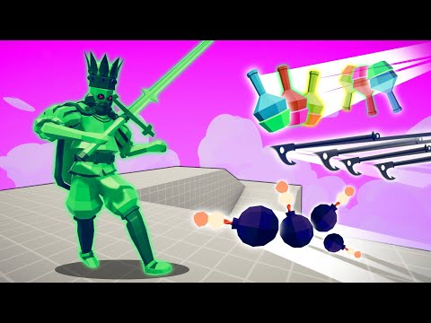 THROW EVERYTHING AT ZOMBIE THE KING | TABS - Totally Accurate Battle Simulator