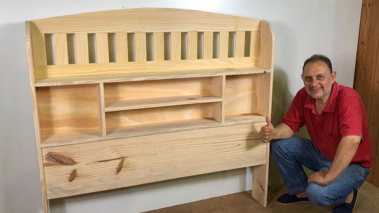 Cabecera Para Cama O Sommier De Madera Facil De Hacer Paso a Paso