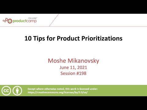 10 Tips for Product Prioritizations