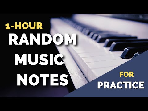 1 Hour Random Music Notes that Get Faster