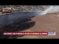 Grass fires catch haybales on fire at Waterloo & Sooner