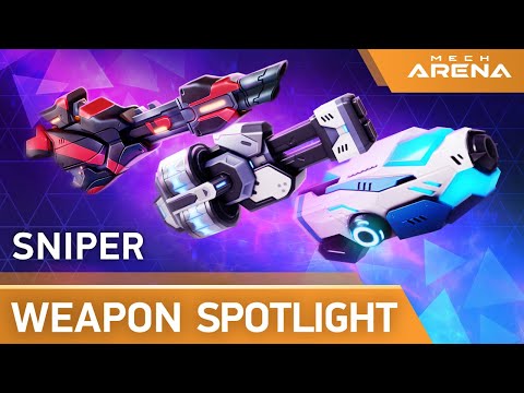 Mech Arena | Weapon Spotlight | Sniper Weapons | Longarm, Gauss Rifle, Railgun