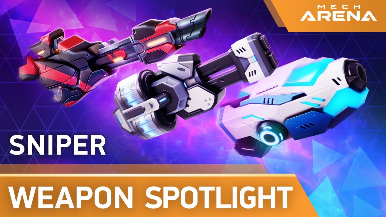 Mech Arena | Weapon Spotlight | Sniper Weapons | Longarm, Gauss Rifle, Railgun