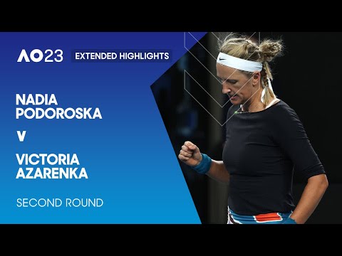Nadia Podoroska v Victoria Azarenka Extended Highlights | Australian Open 2023 Second Round