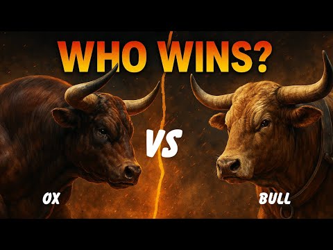 Ox vs Bull | Key Differences Explained | Strength, Size, Purpose & More!