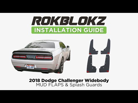 2020 Dodge Challenger Hellcat Widebody: Installing Rokblokz Rally Mud Flaps & Splash Guards