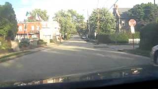 preview picture of video 'USA: Driving on the streets of Ambler in Pennsylvania 2009'
