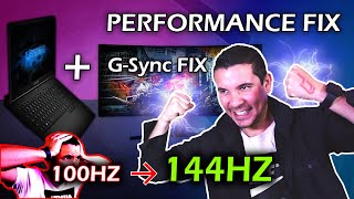 Lenovo Legion 5 USB-C And Gaming Monitor G-Sync FIX From 99HZ/100HZ to 144HZ (no screen tearing)