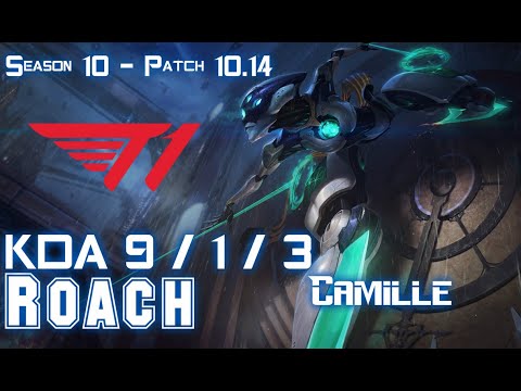 T1 Roach CAMILLE vs WUKONG Top - Patch 10.14 KR Ranked