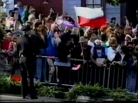 Father Guido Sarducci interviews Pope John Paul II about jet lag.