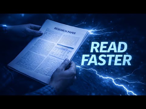 How I Read Research Papers 5× Faster (Real Workflow)