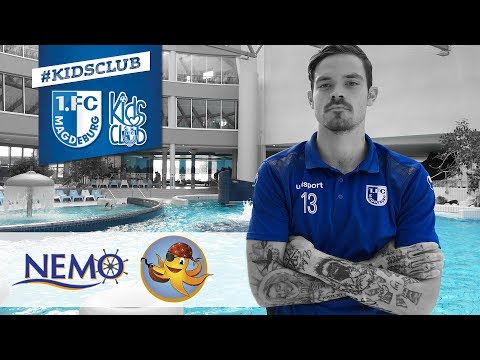 Wettschwimmen im NEMO Magdeburg mit Dennis Erdmann vom 1. FC Magdeburg