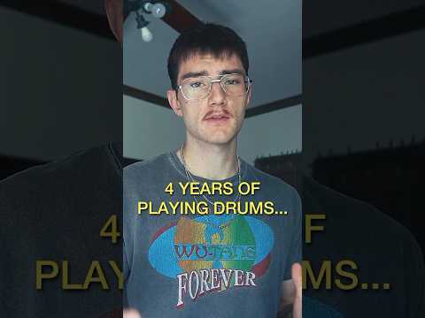 4 years of drumming progress #drums #drummer #playingdrums #drumming #musician #multiinstrumentalist