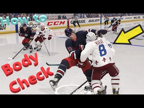 how to body check in NHL 22