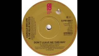 Harold Melvin & The Blue Notes - Don't Leave Me This Way (RLP's Re-Percussion Adlib Edit)