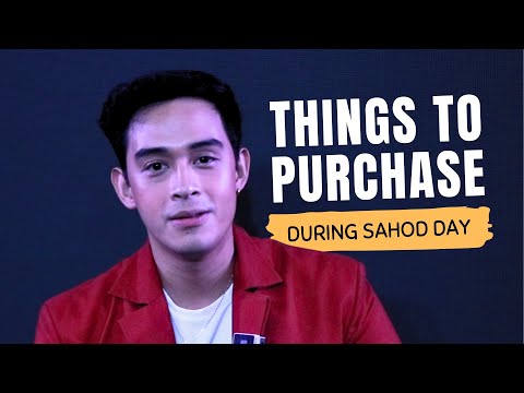 Things to purchase during sahod day by Diego Loyzaga Isang Gabi Studio Viva