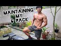 MY ABS WORKOUT ROUTINE AT HOME | MAINTAINING MY 6 PACK ABS
