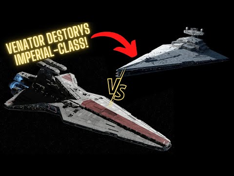 How can a Venator-class defeat an Imperial-class Star Destroyer?