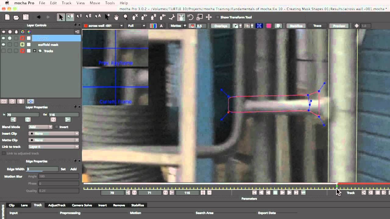 Mocha Fundamentals Chapter 10: Mask Shapes and Roto