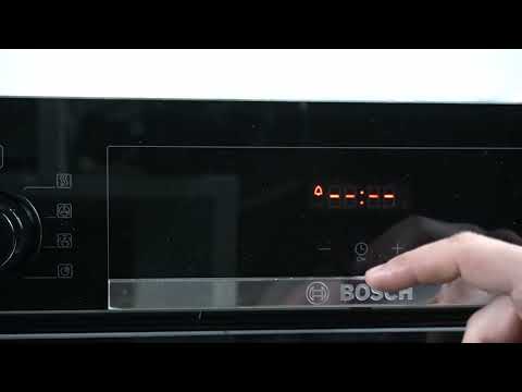 How do I set the timer on the BOSCH HBA534EB3?