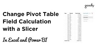 Change Pivot Table Field Calculations with a Slicer